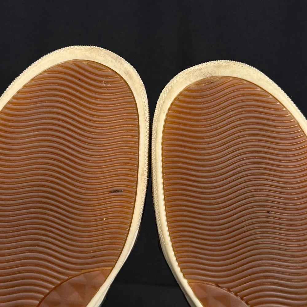 Johnston & Murphy Blue Woven Nubuck Slip On Sneakers 25-2529 Sheepskin Mens 10